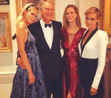 Charles with his daughters